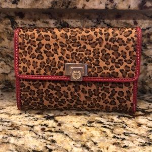 Liz Claiborne Leopard Fold Up Wallet